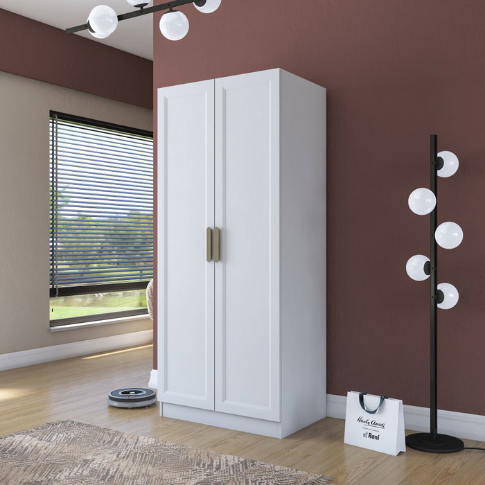 Hanah Home Armario Blanco con Estanterías